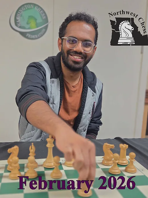 Northwest Chess — February 2026 cover
